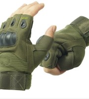 Tactical Half Finger Hand Gloves Army- Military