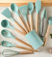 12 Pcs Cooking Tools Kitchen Cookware Set (Silicone Utensils)
